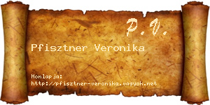 Pfisztner Veronika névjegykártya