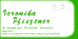 veronika pfisztner business card